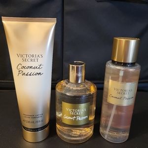 3 pc Victoria's Secret Coconut Passion